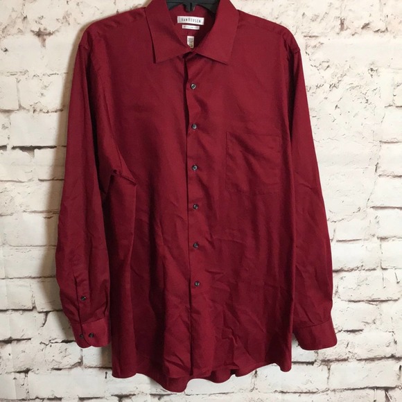 Van Heusen Other - Van Heusen Regular Fit Dress Shirt Red